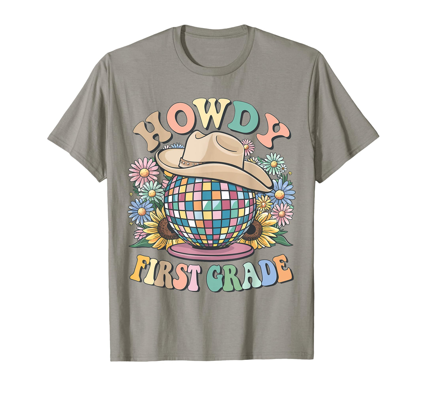 Howdy First Grade Cowgirl Country 1st Grade Back to School T-Shirt