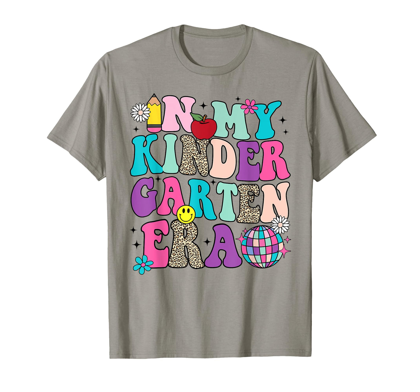 In My Kindergarten Era Back To School Retro Groovy T-Shirt