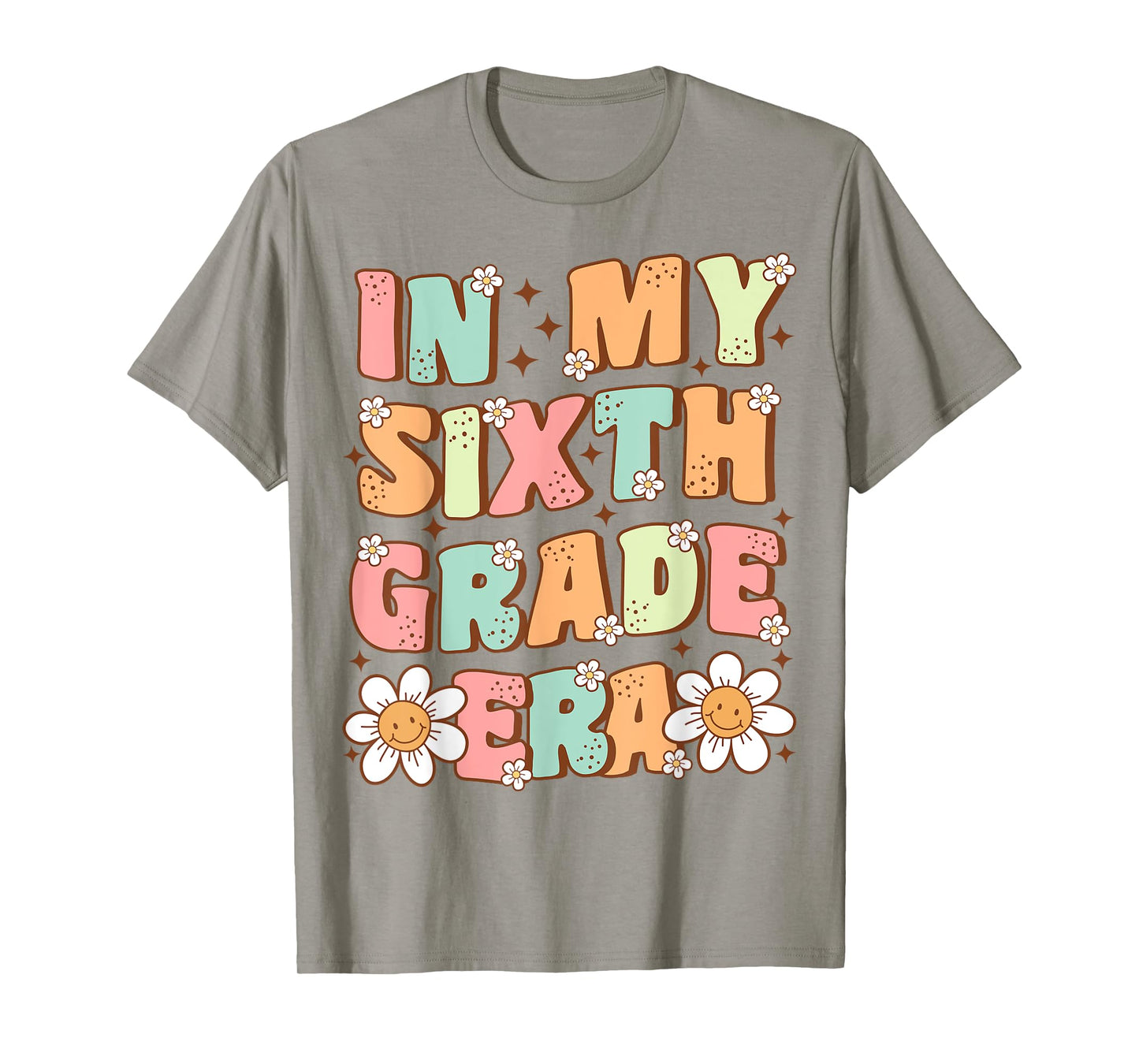 In My Sixth Grade Era Cute Groovy 6th Grade Back to School T-Shirt
