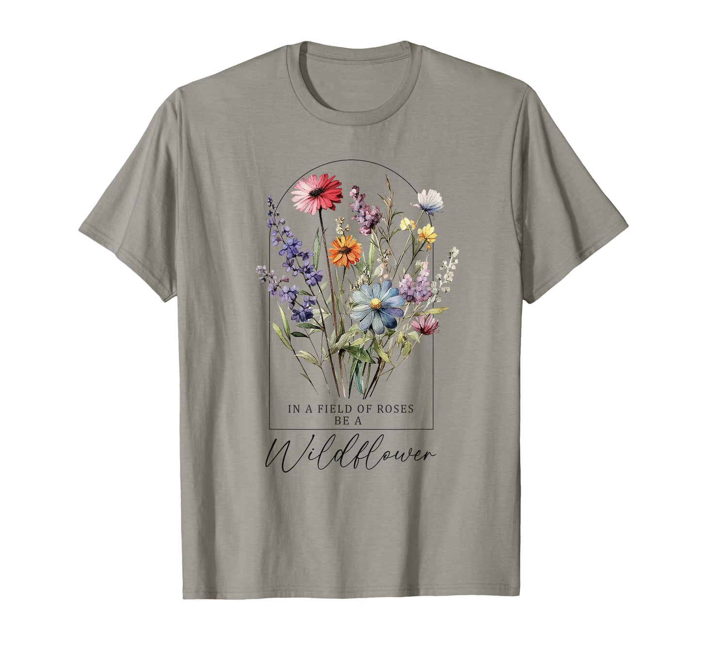 Summer Flowers Graphic Gardening Blooming Floral Wildflower T-Shirt