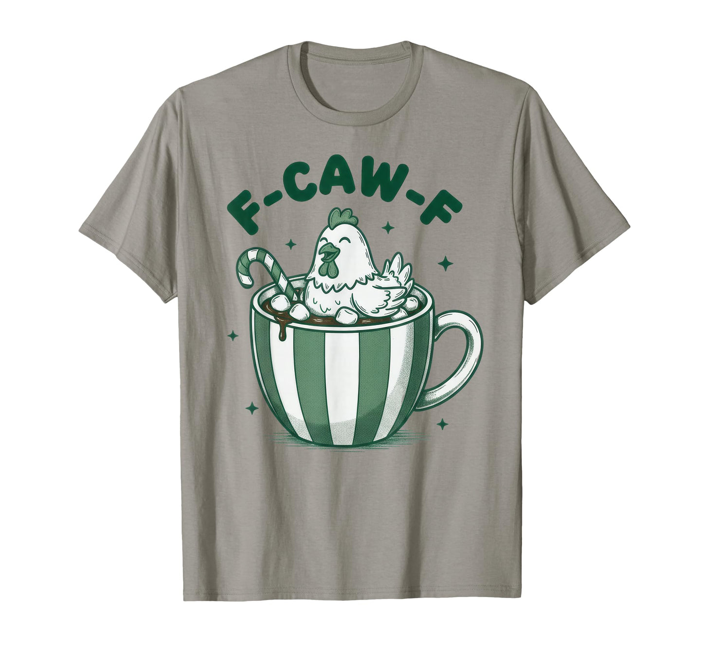 Xmas Quote Rooster Meme F-Caw-F Chicken FCAWF Christmas T-Shirt