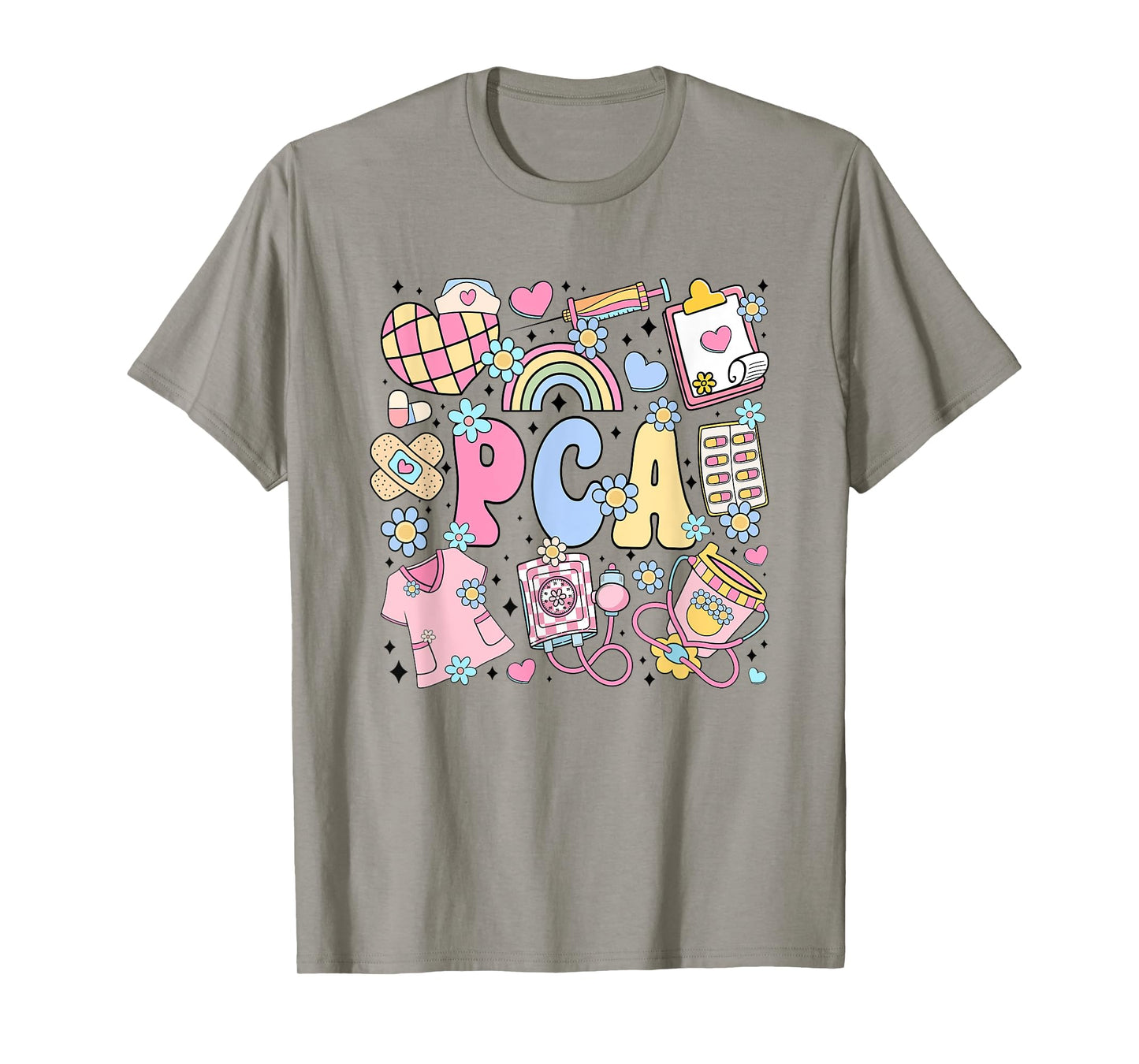 PCA Nurse Stuff Retro Patient Care Assistant Nursing Student T-Shirt