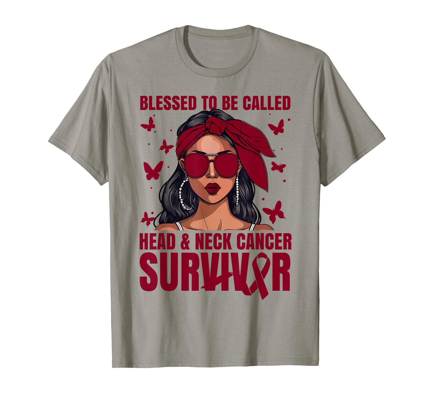 Head&Neck Cancer Awareness Blessed Head&Neck Cancer Survivor T-Shirt