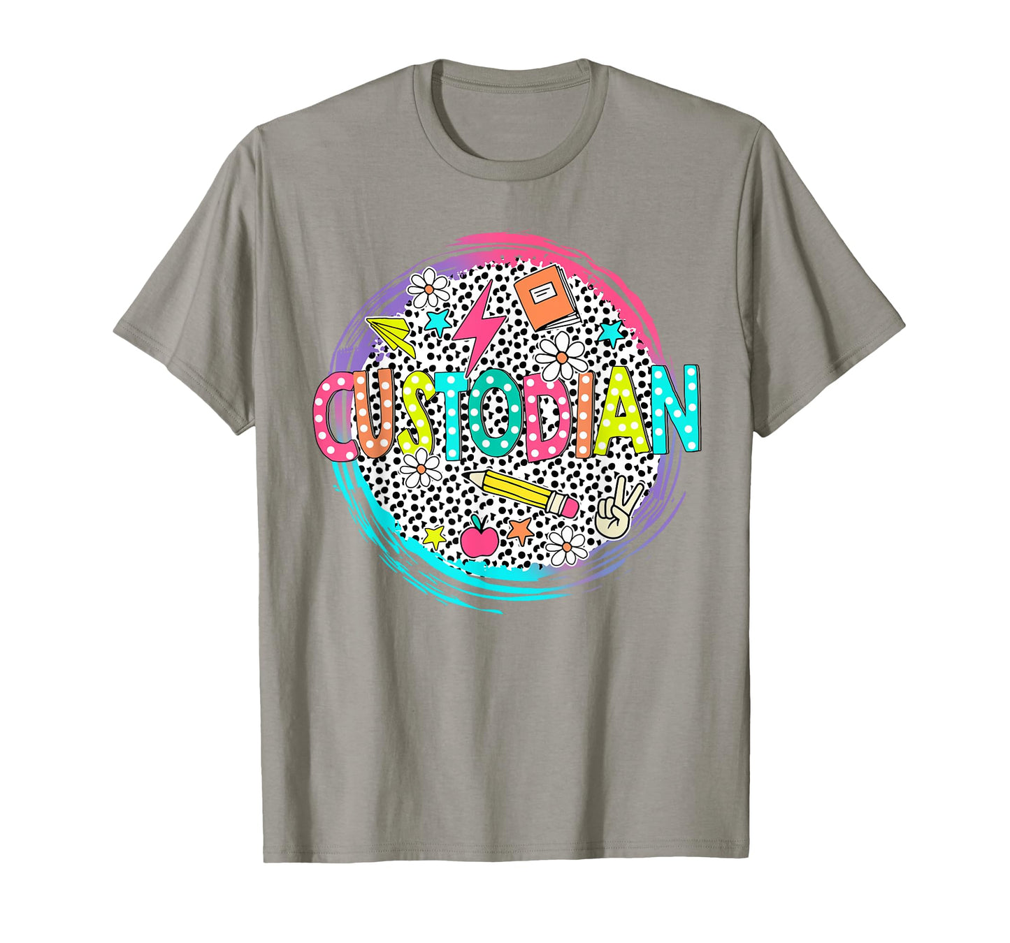 Cute Custodian Shirt First Day of school Back to school gift T-Shirt