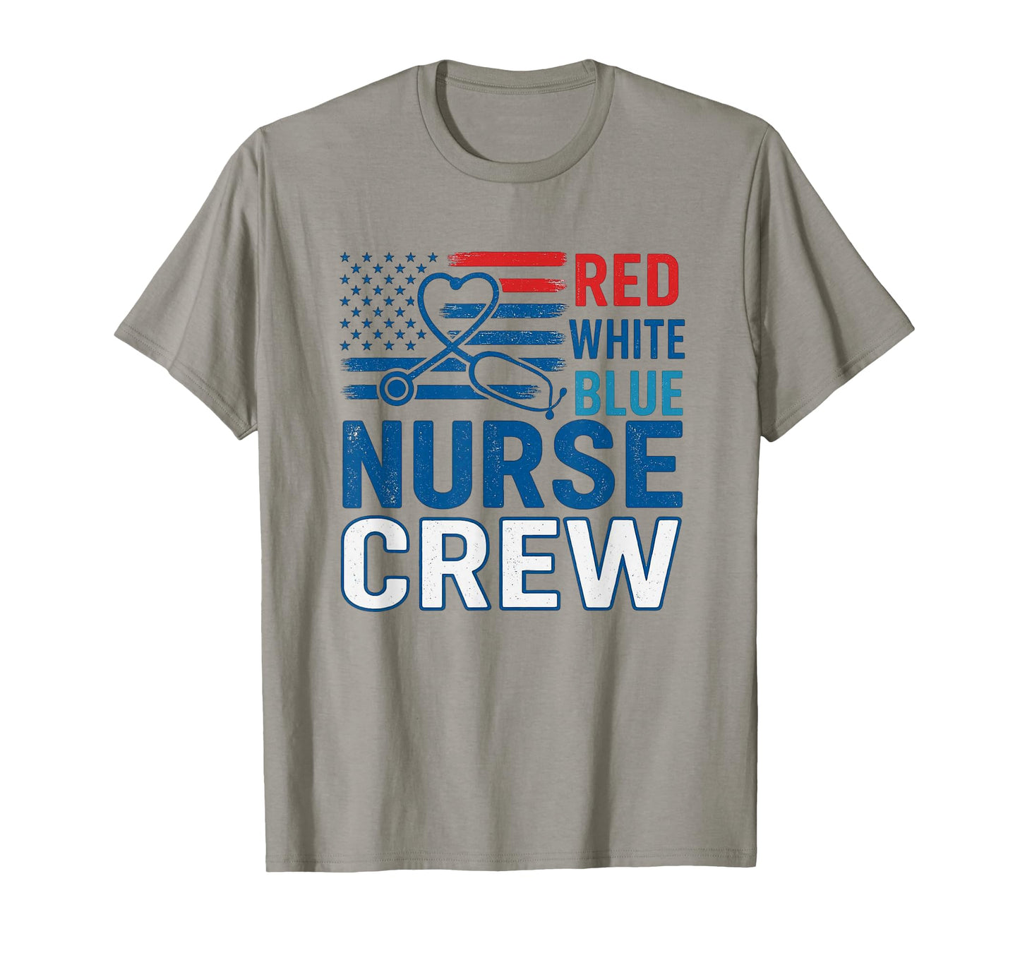 Red White & Blue Nurse Crew Shirt Red White Blue Nurse Crew T-Shirt