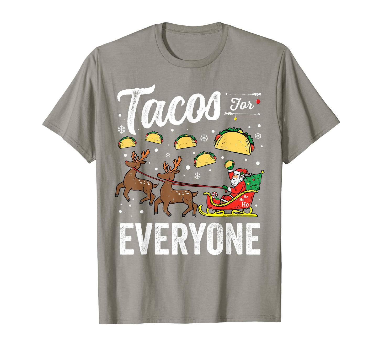 Tacos for everyone Christmas Taco Funny Xmas Santa T-Shirt