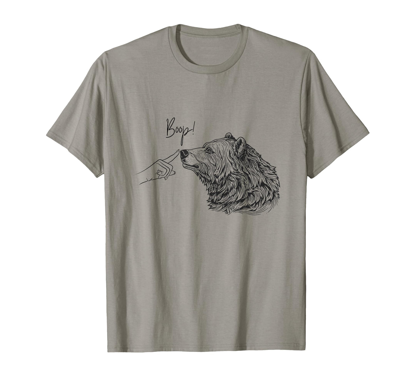 Boop Bear Funny Cute Nose Boop Forest Animal T-Shirt