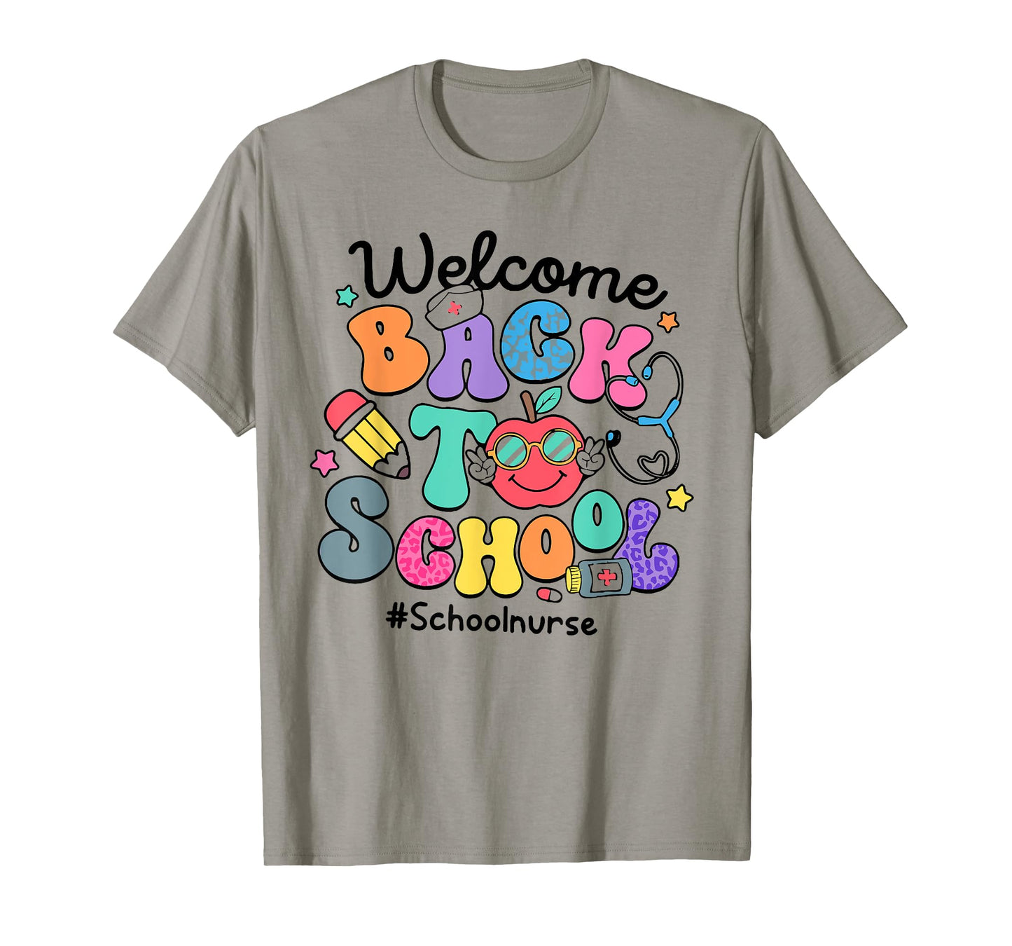 Funny Welcome Back To School Nurse First Day Of School T-Shirt