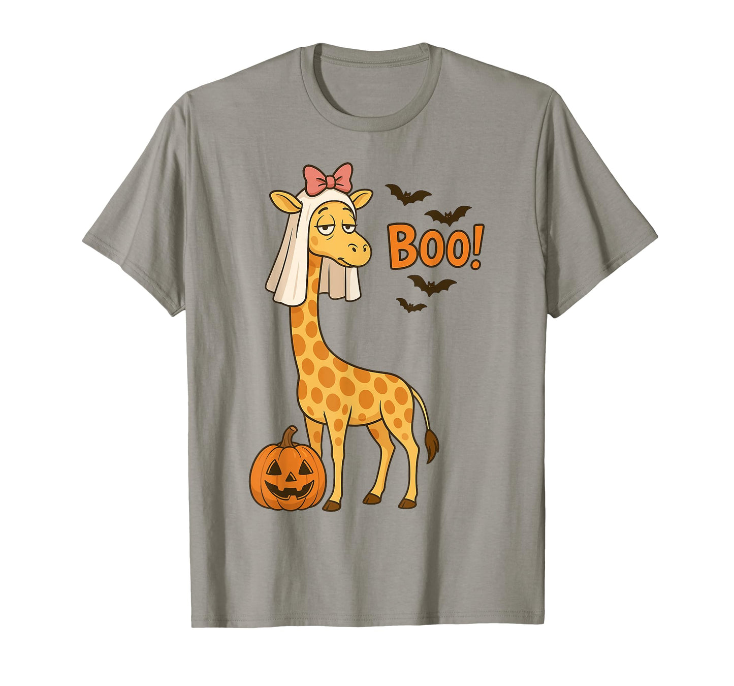 Giraffe Boo Halloween Pumpkin Coquette Costume Funny Giraffe T-Shirt