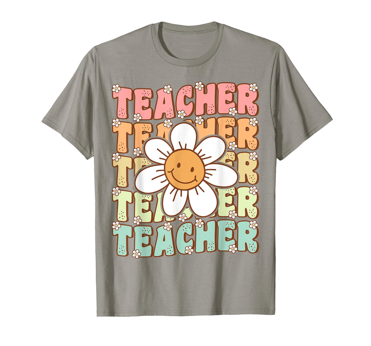 Groovy Teacher Cute Daisy Flower Retro Back to School T-Shirt