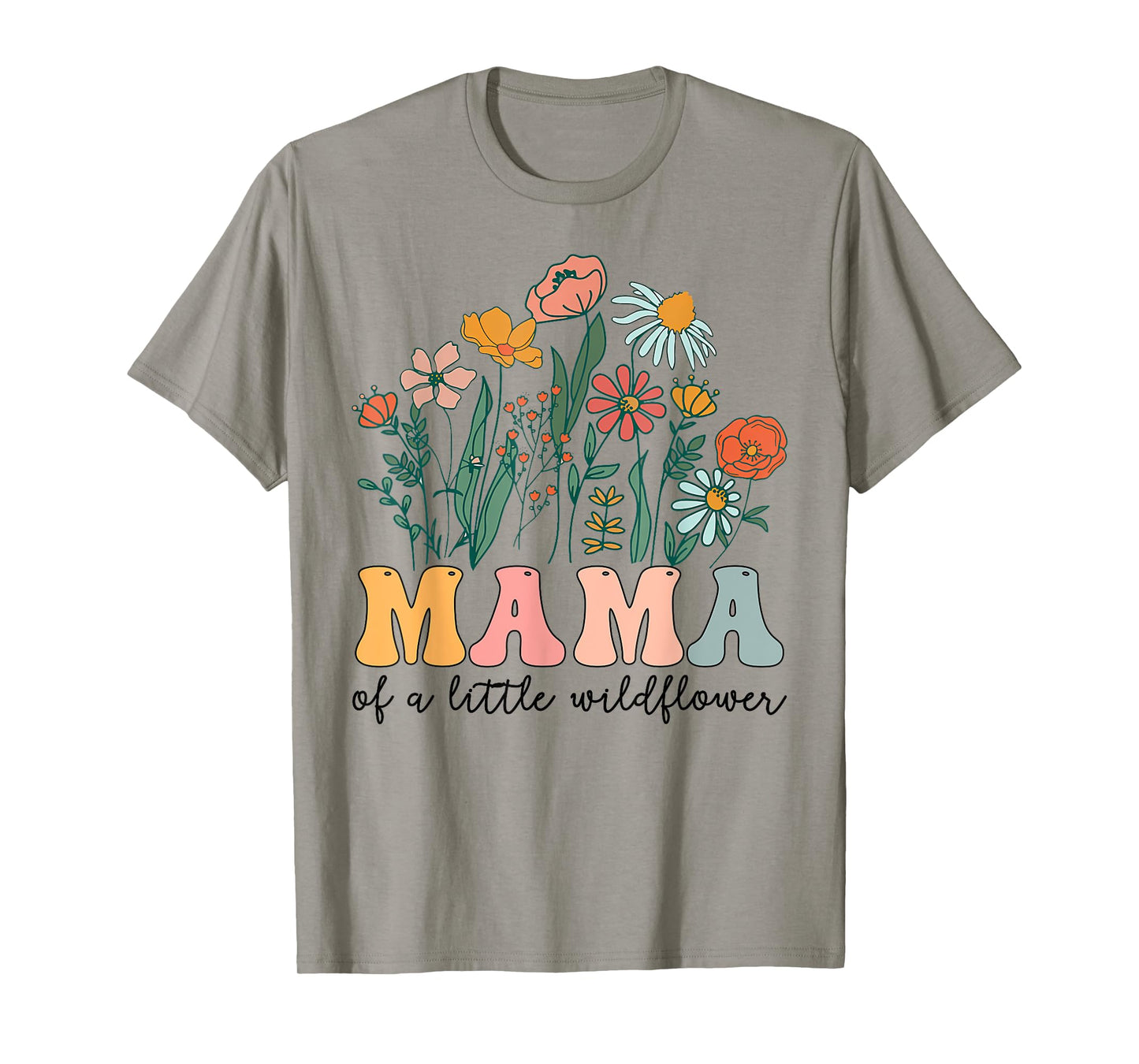 Mama Of The Little Wildflower Birthday Party Baby Shower T-Shirt