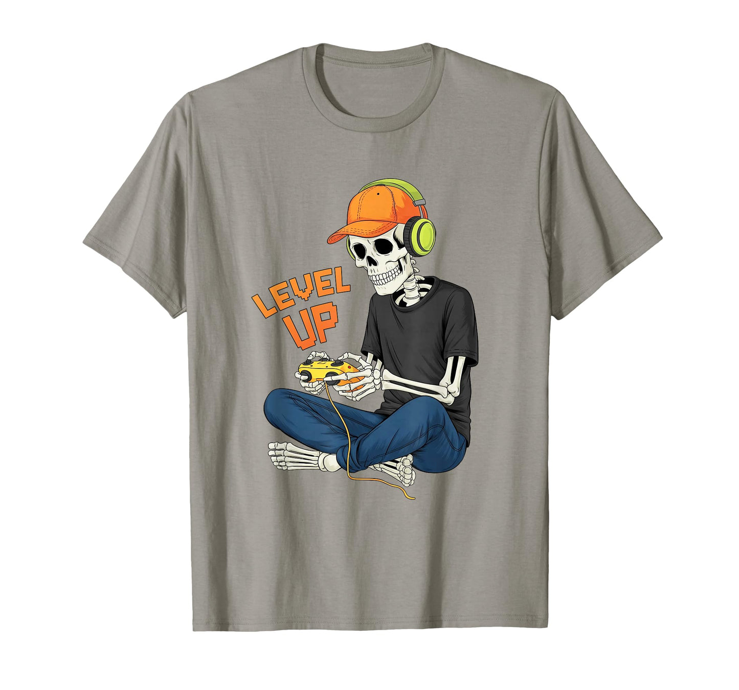 Skeleton Gamer Video Gaming Funny Halloween for Game Lover T-Shirt