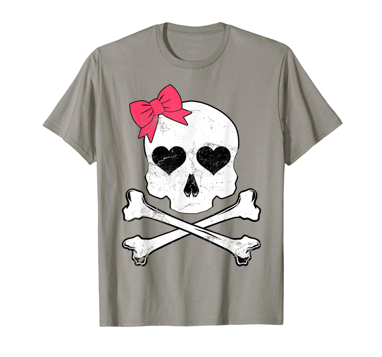 Cute Skull Cross Bone Kids Girl Toddler Halloween Costume T-Shirt