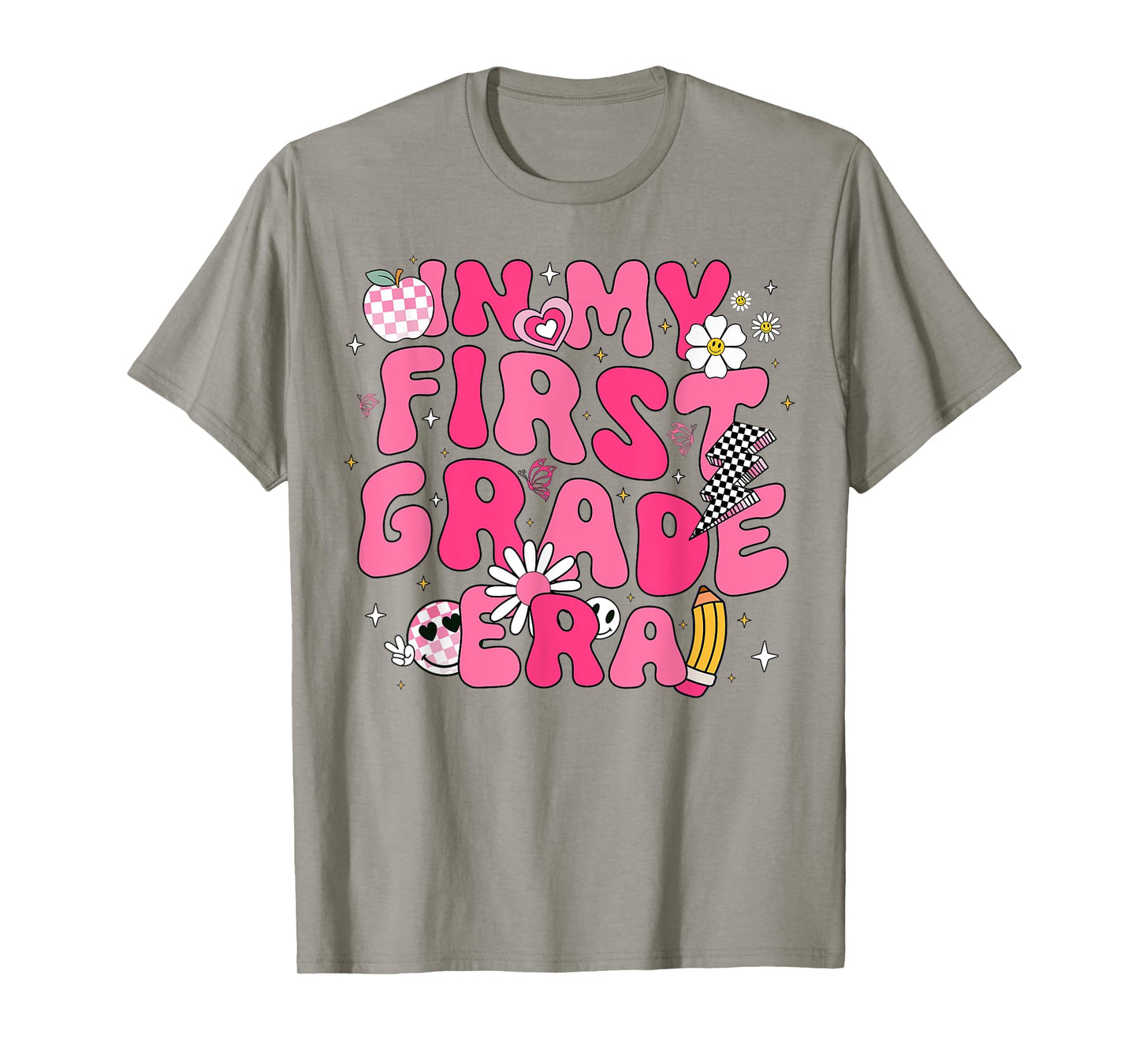 In My First Grade Era Girl Back To School 1st Grade Teacher T-Shirt