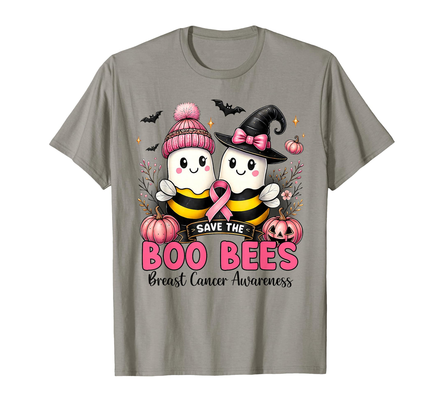 Save The Boobees Boo Bees Breast Cancer Halloween Women T-Shirt