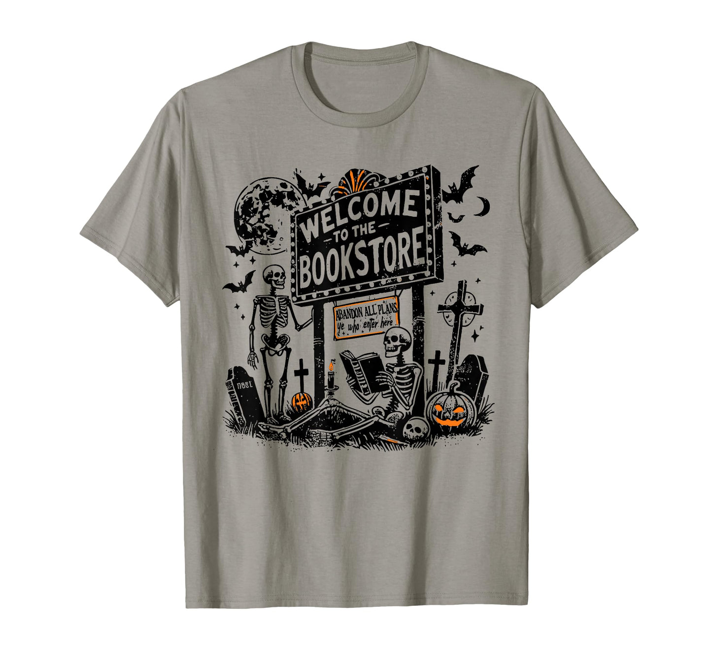 Welcome to The Bookstore Skeleton Halloween Trendy Sarcastic T-Shirt
