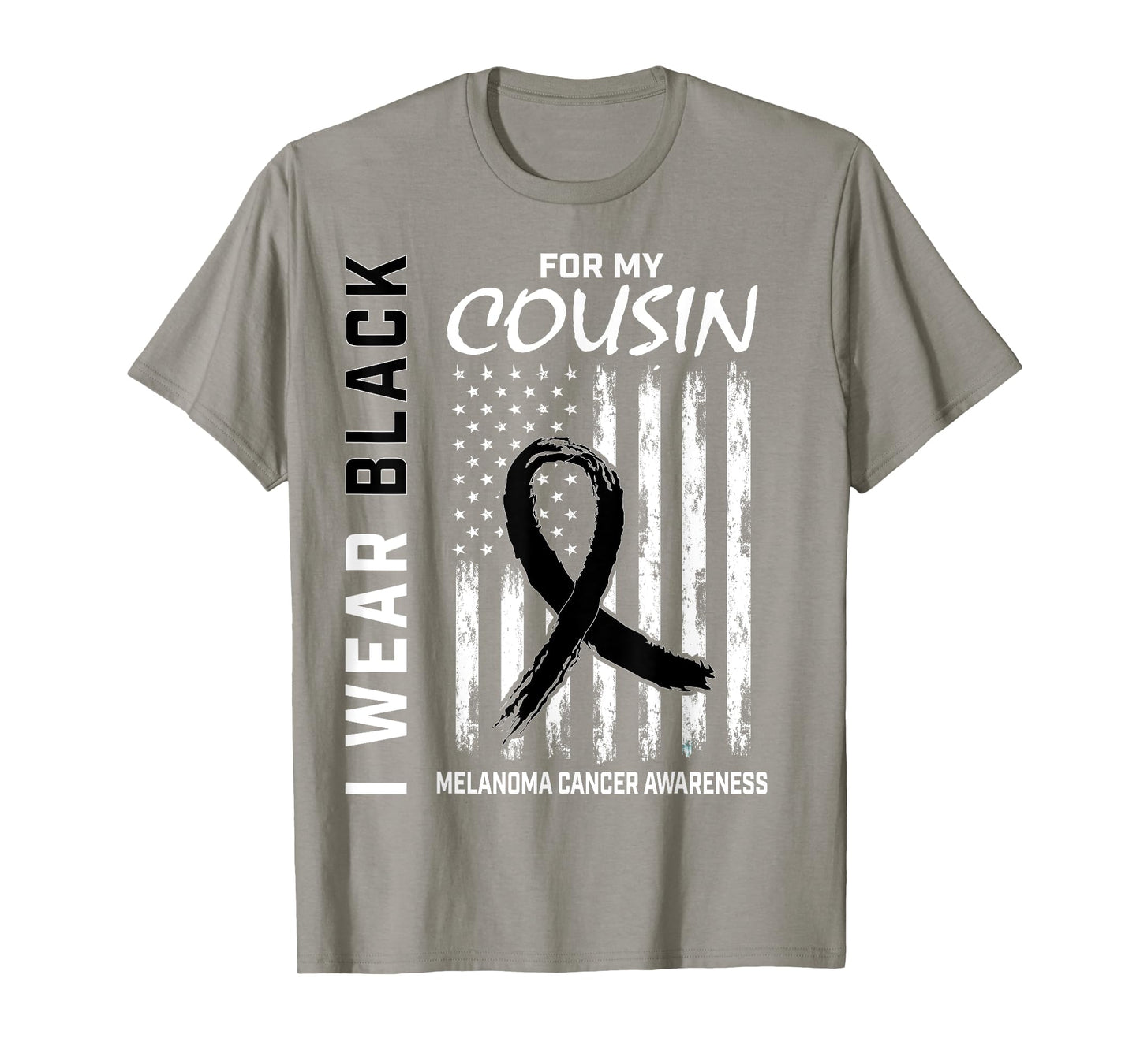 Skin Cancer Cousin Melanoma Cancer Awareness Flag Products T-Shirt