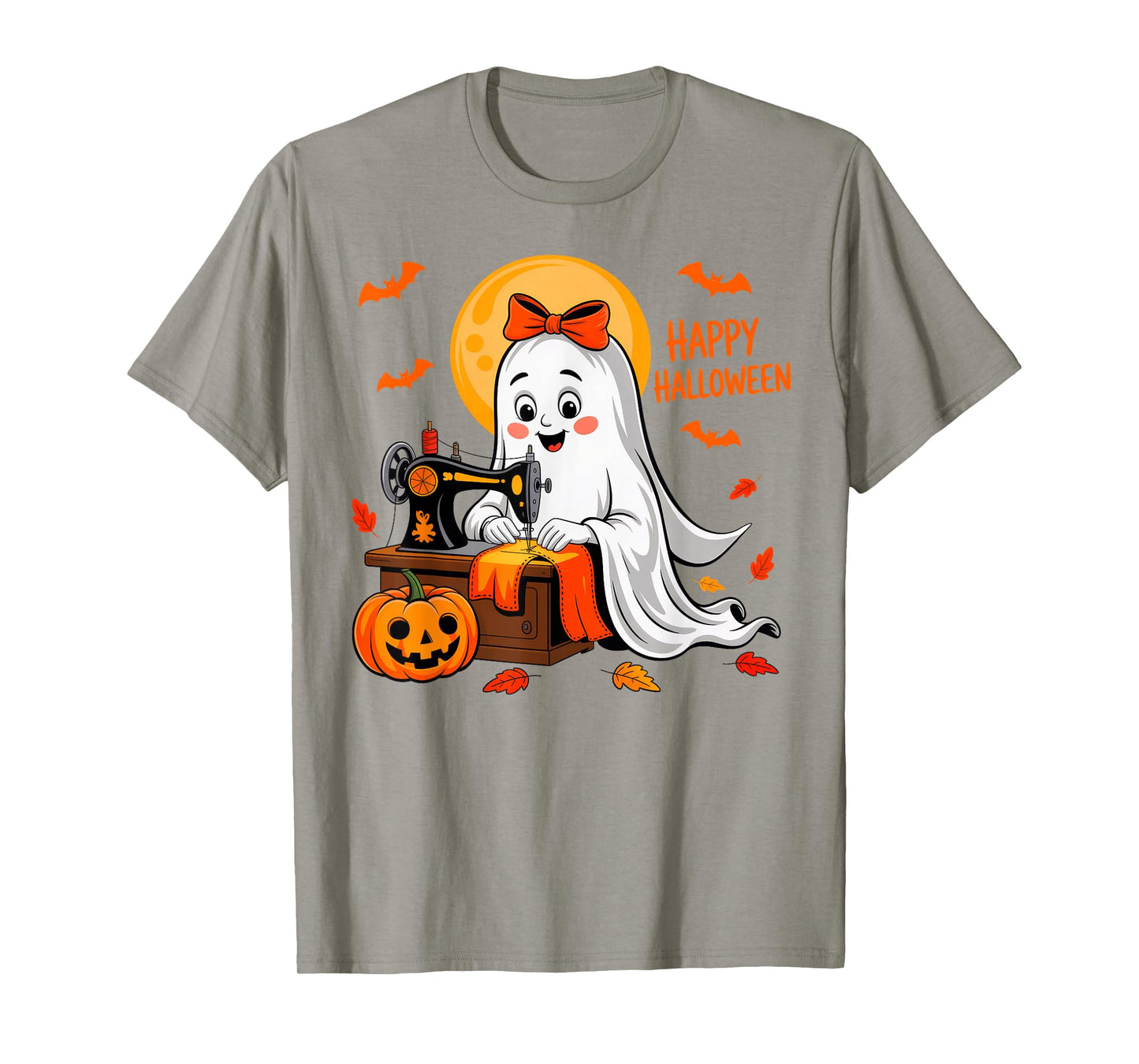 Sewing Ghost Halloween Costume Women Quilting Quilter Sewer T-Shirt