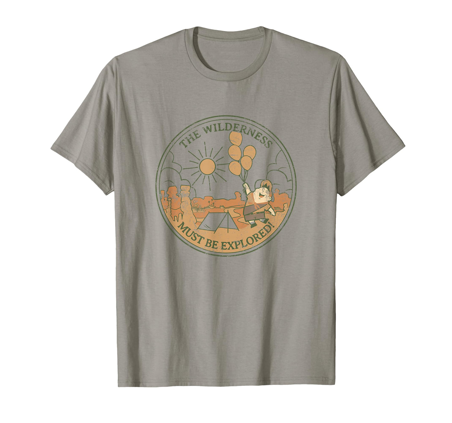 Disney Pixar Up The Wilderness Must Be Explored Distressed T-Shirt