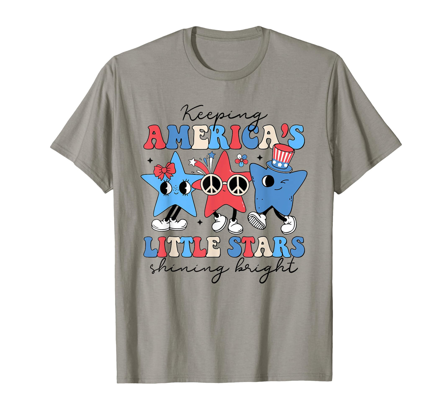 Keeping America's Little Stars Shining Bright 4th Of July Women Men T-Shirt