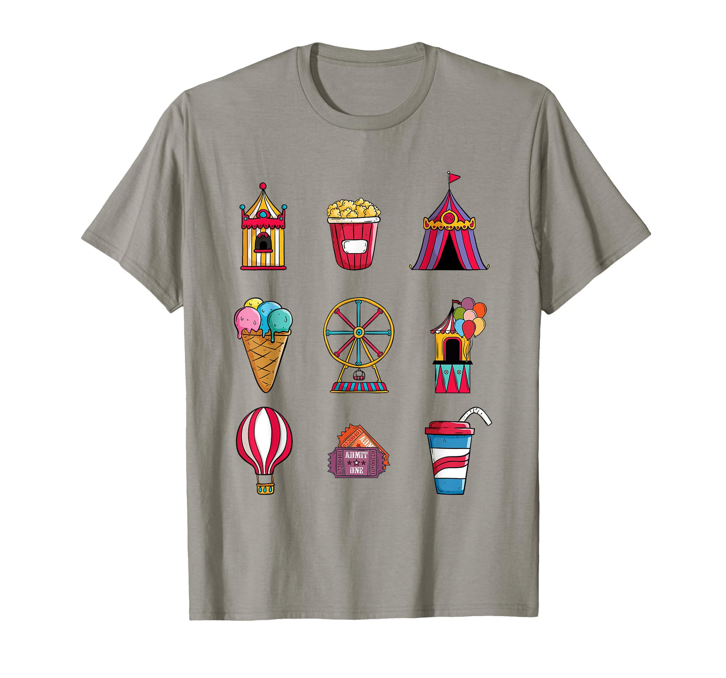 Funny State Fair With Ice Cream Ferris Wheel And Circus Tent T-Shirt