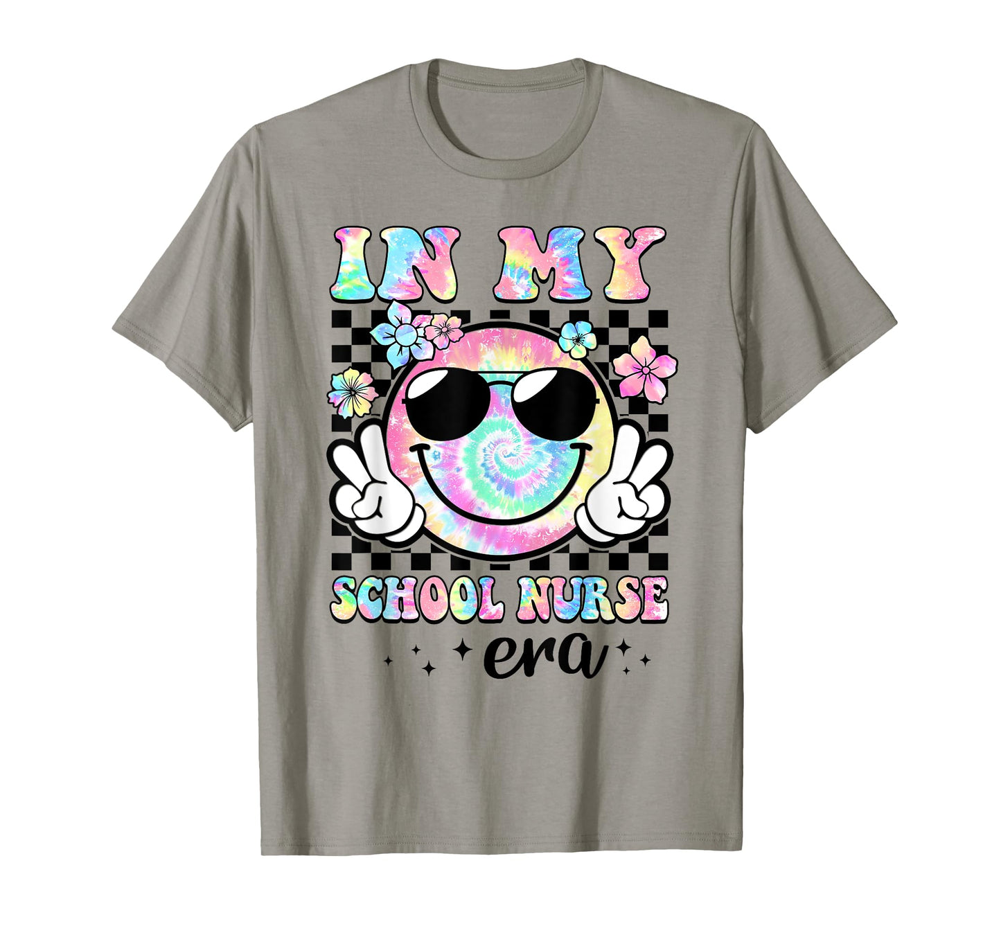 In My School Nurse Era Groovy Retro Back To School Funny T-Shirt