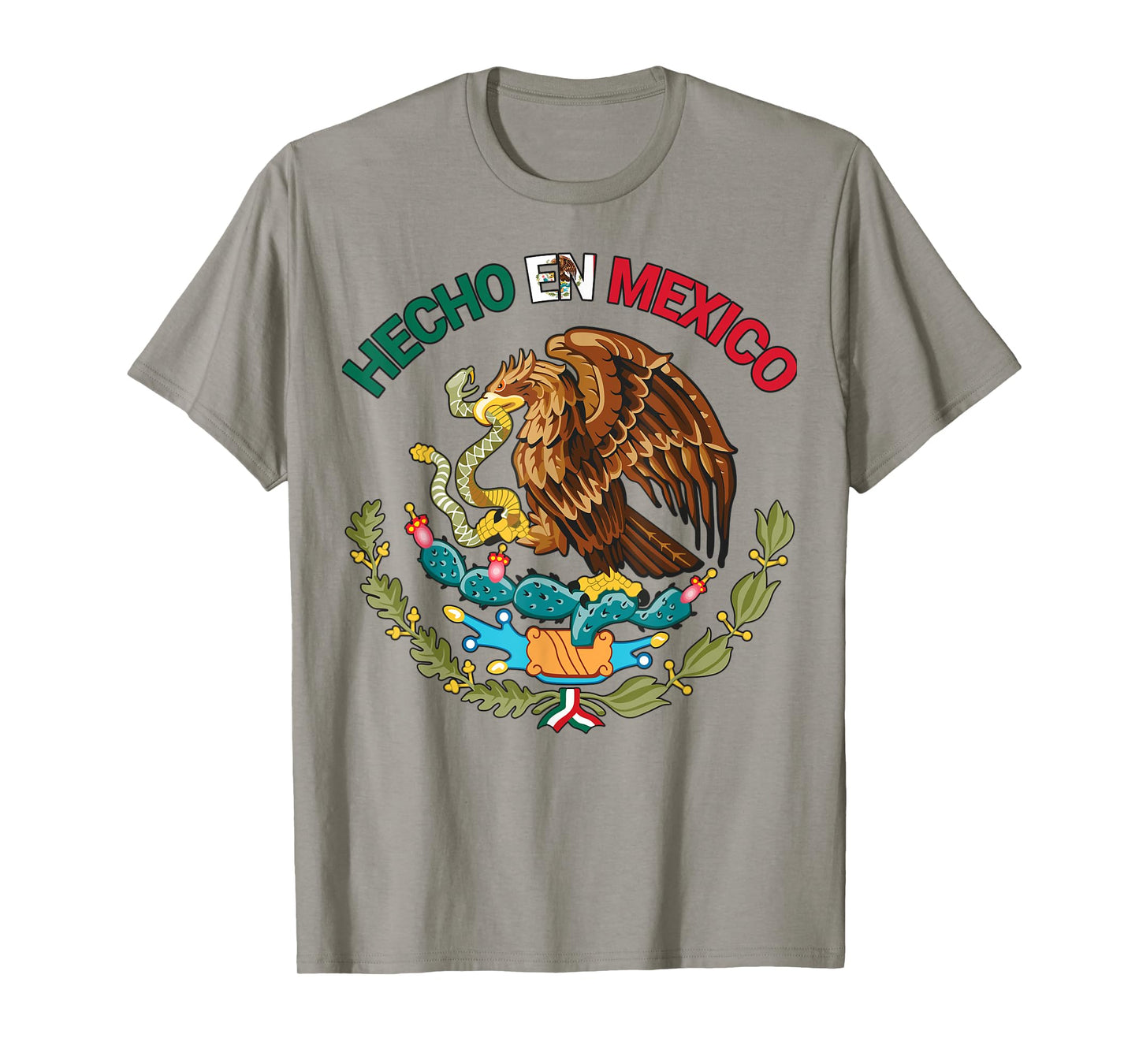Hecho En Mexico Shirt Mexican Flag Pride Aztec Eagle Latino T-Shirt