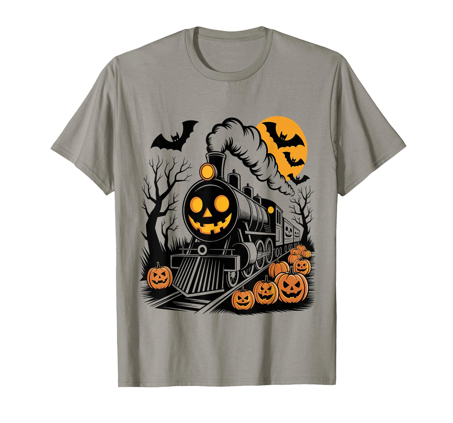 Halloween Train Pumpkin Costume Train Lover T-Shirt