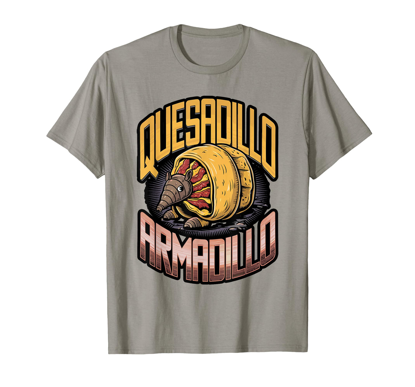 Quesa-dillo T-Shirt Funny Armadillo Quesadilla Pun T-Shirt