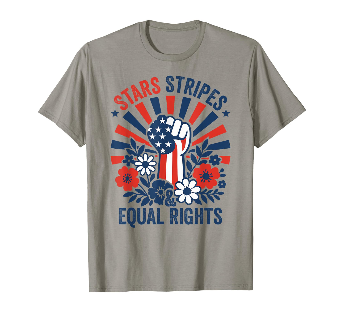 Stars Stripes And Equal Rights 4th July Patriotic Activist T-Shirt