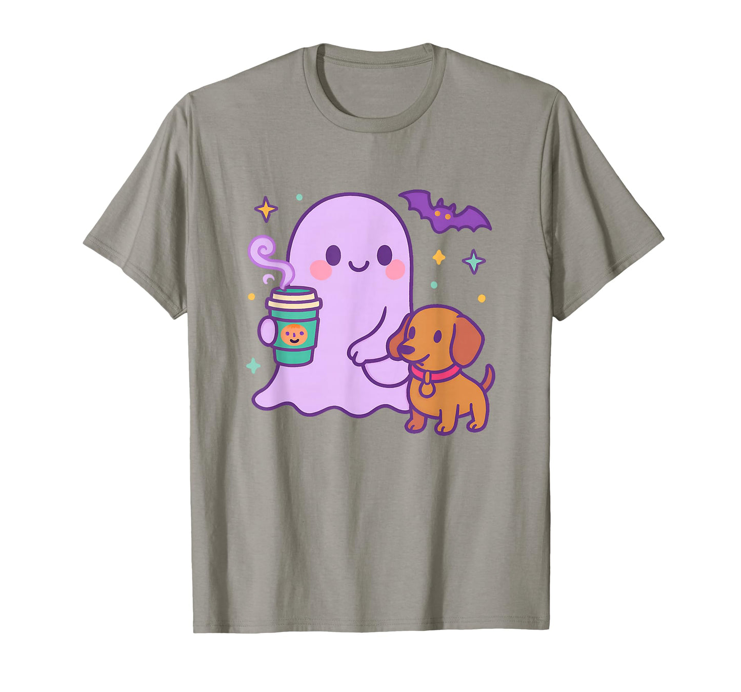 Funny Dachshund Ghost Halloween Spooky Season Weenie Dog T-Shirt