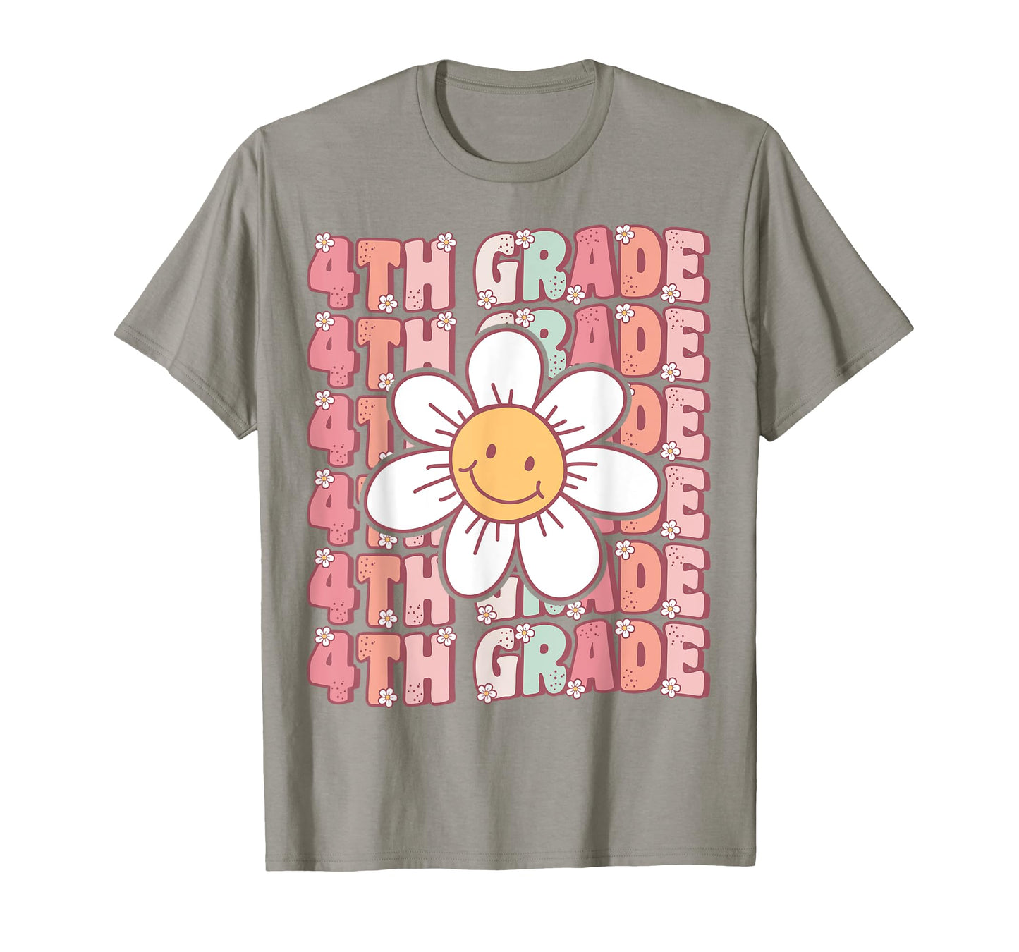 Groovy 4th Grade Back To School First Day of Fourth Grade T-Shirt