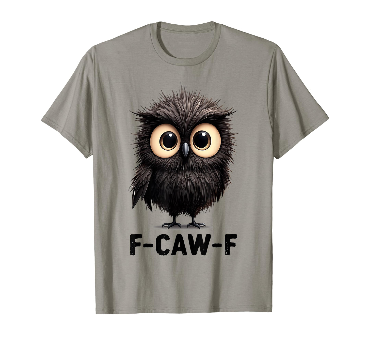 f-caw-f Black Crow Chick Love Funny Crow Gothic Adult Humor T-Shirt