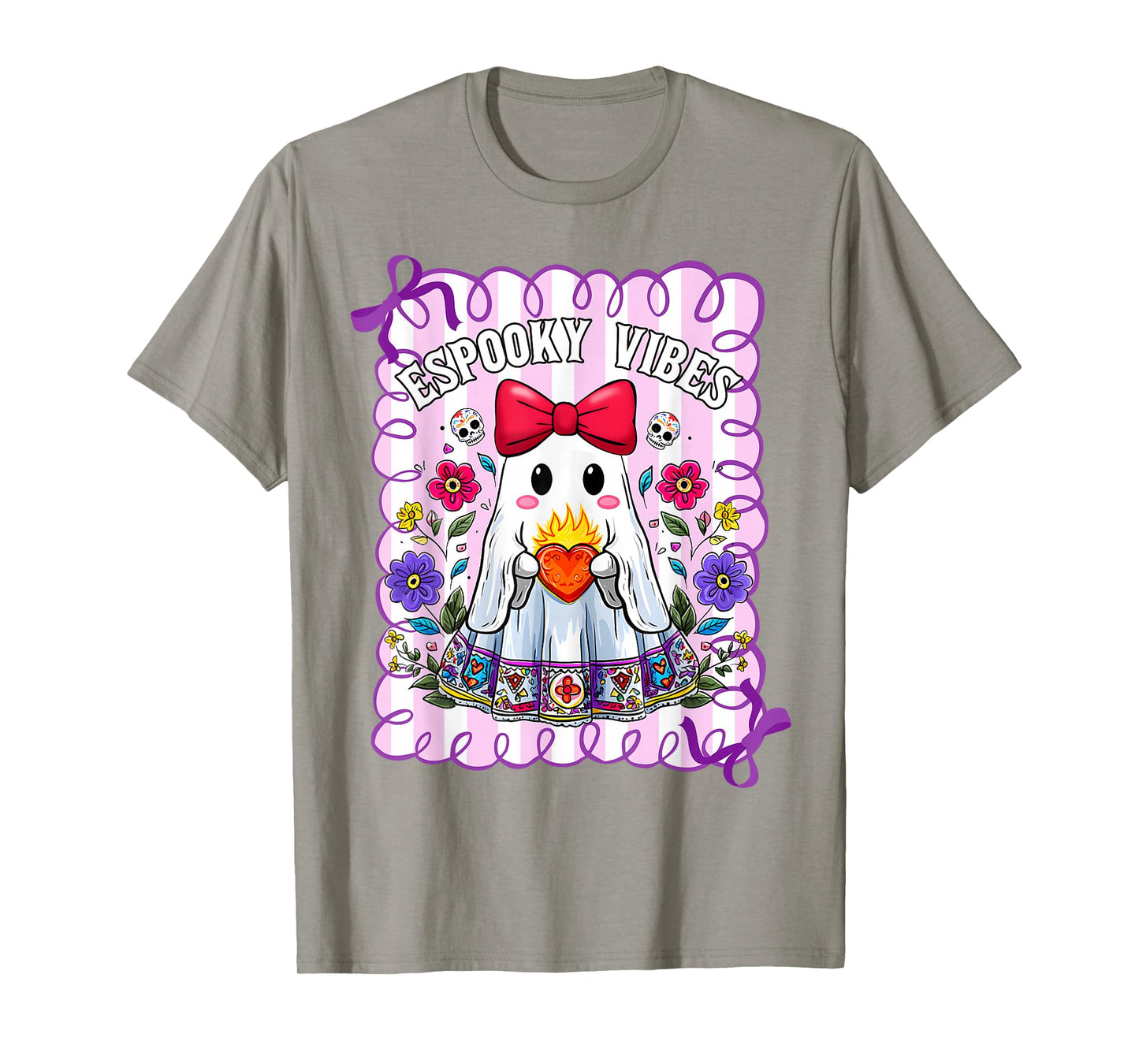 Espooky Vibes Maestra Halloween Spanish Mexican Teacher T-Shirt