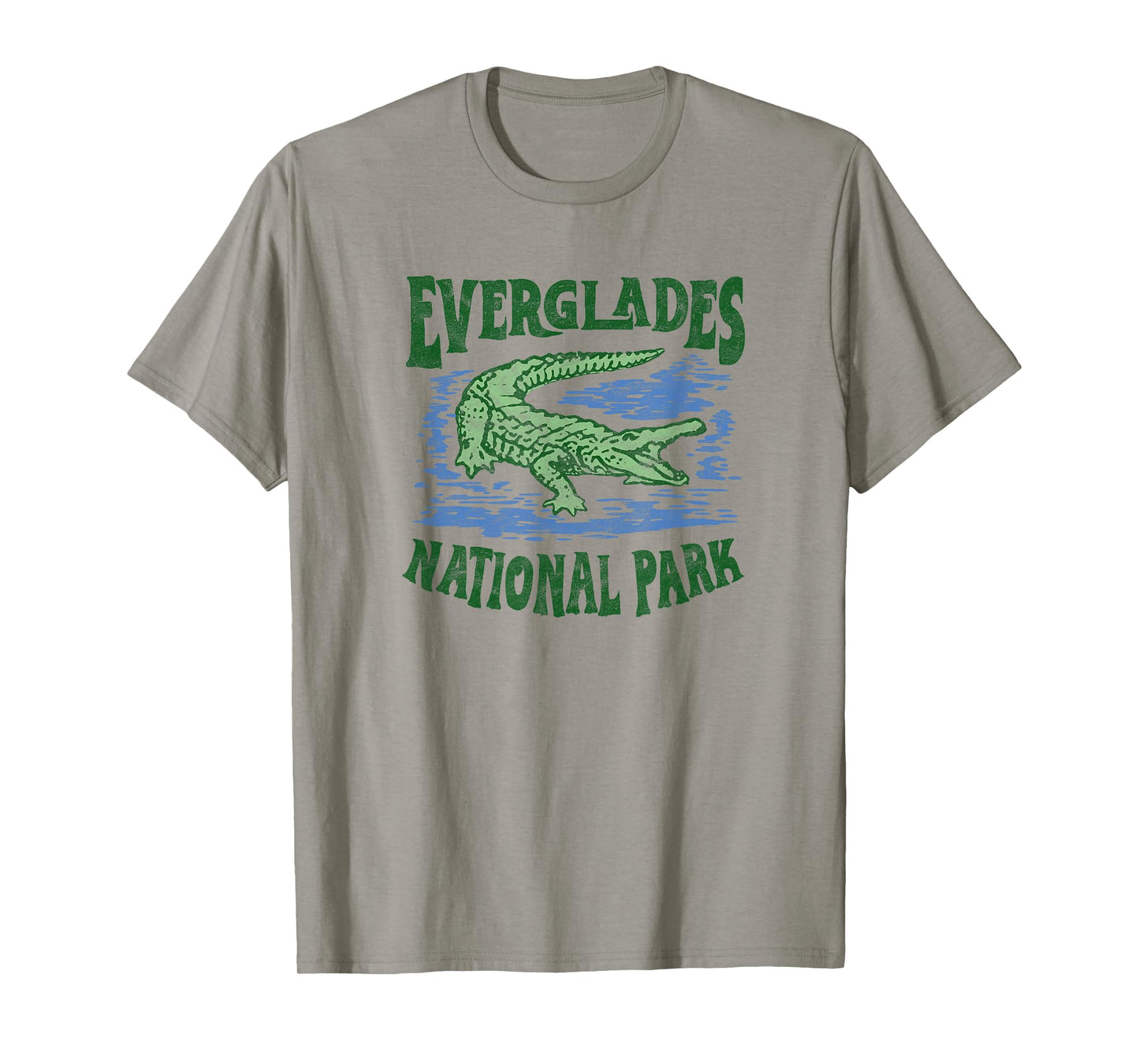 Everglades National Park Florida Retro Alligator T-Shirt