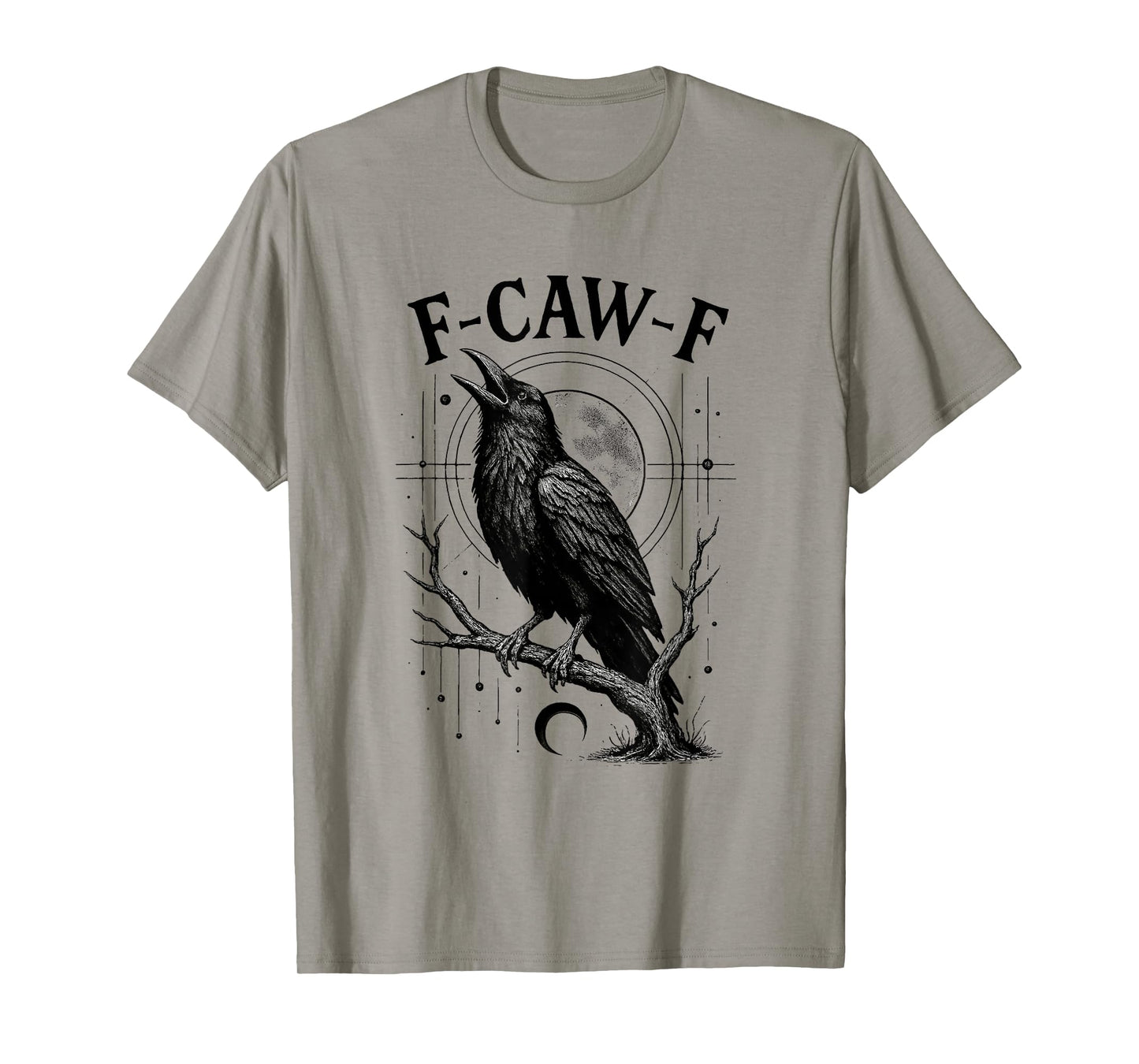 Pink F-caw-f Crow Womens T-Shirt