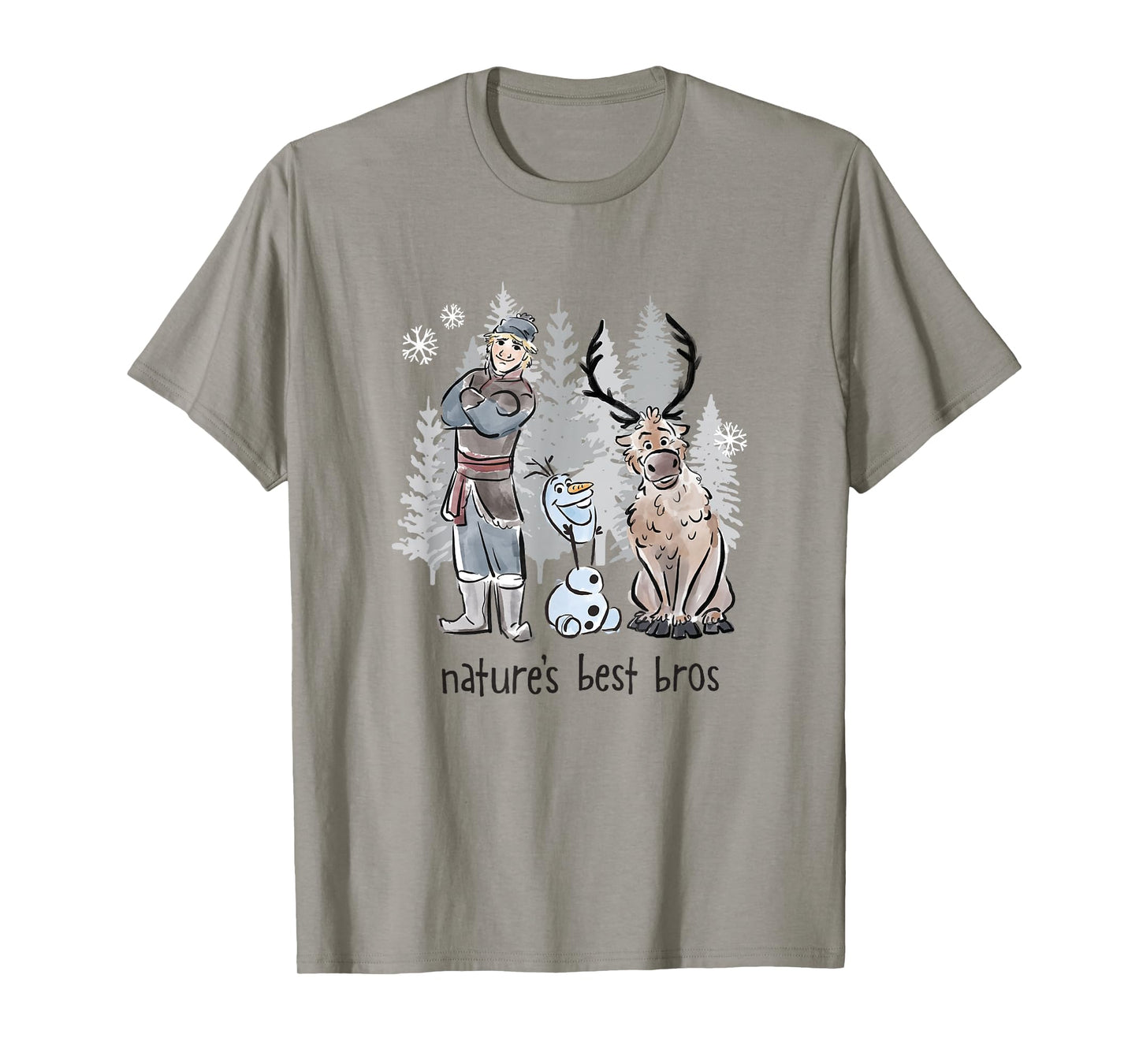 Disney Frozen Kristoff Olaf & Sven Nature's Best Bros Poster T-Shirt