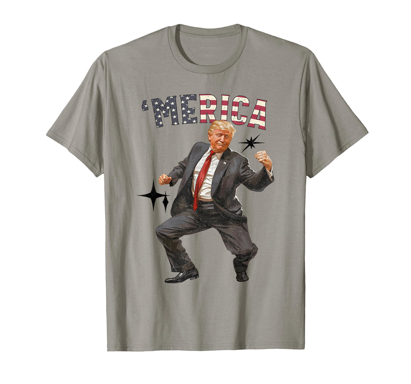 'MERICA TRUMP Happy 4th Of July Trump American Flag Gifts T-Shirt