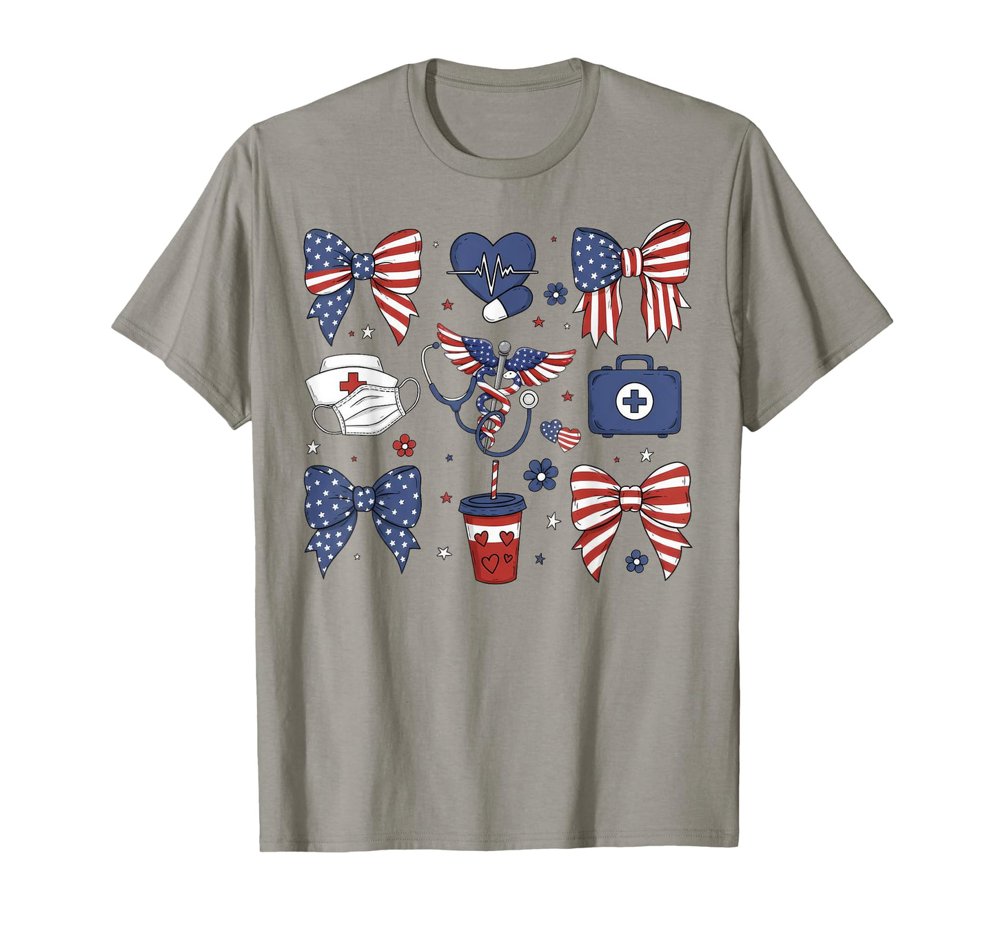 Coquette Emergency Department Patriotic ER Nurse 4th Of July T-Shirt