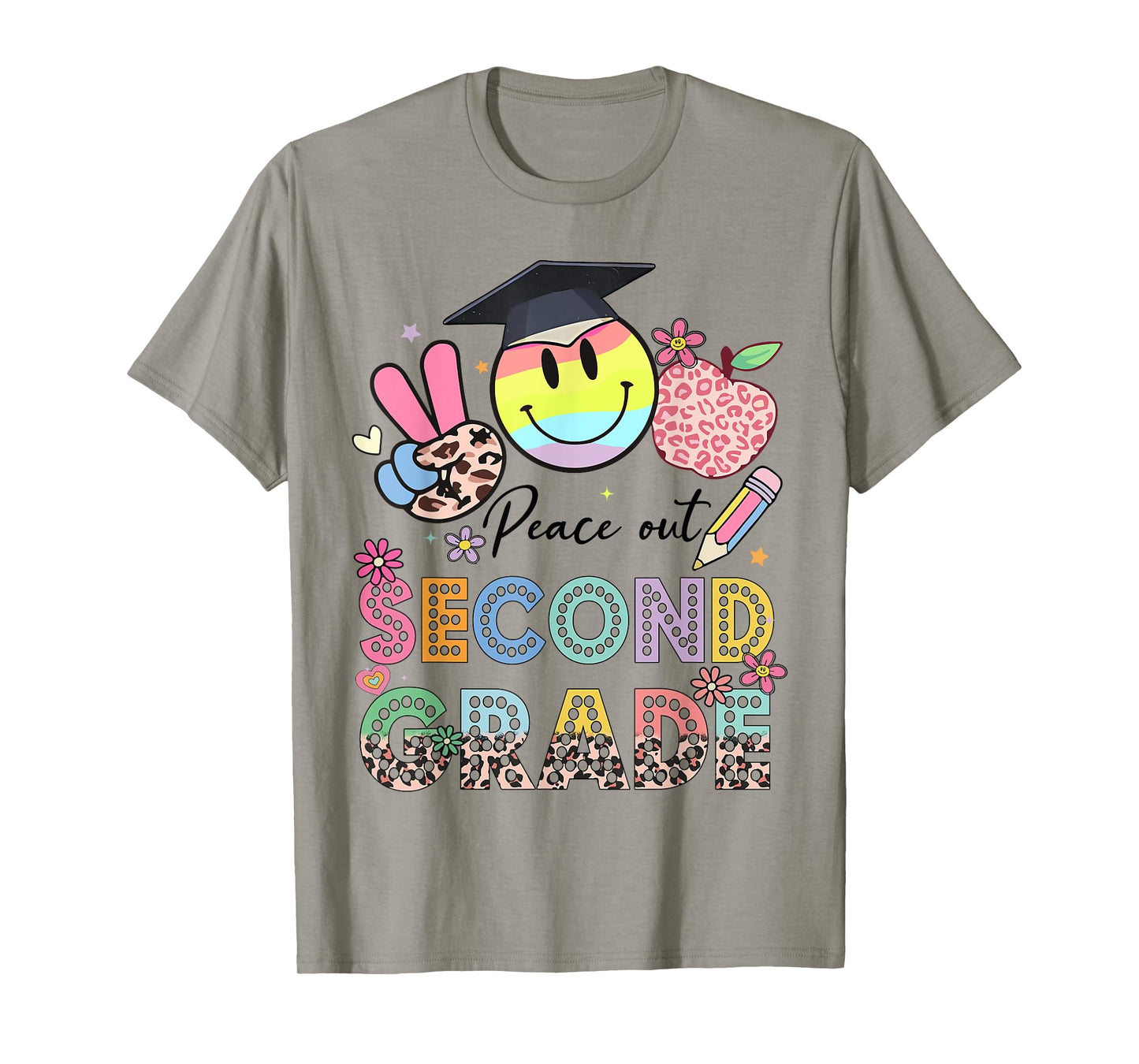 Peace Out 2nd Second Grade Graduation Last Day Of School T-Shirt