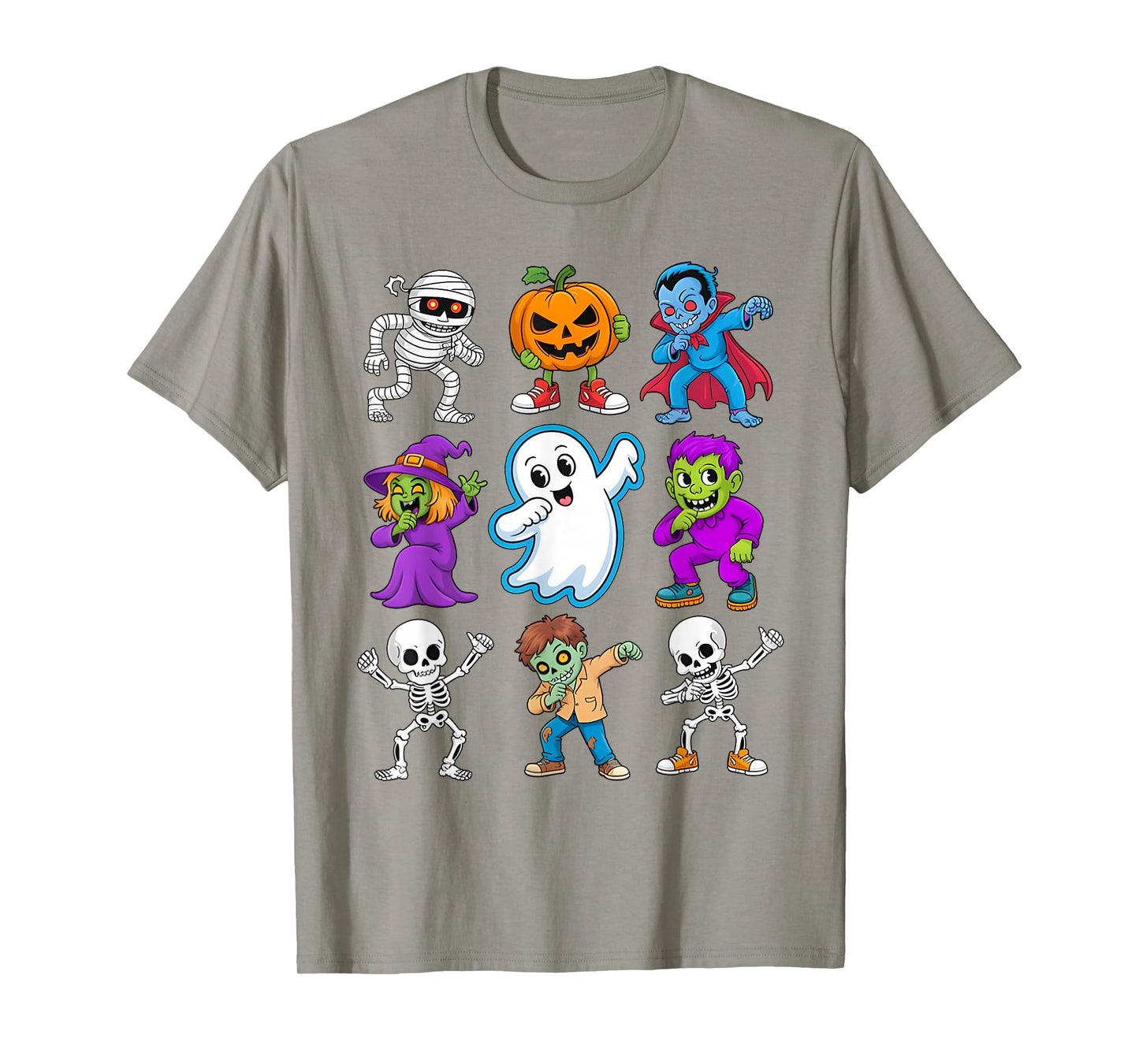 Dabbing Halloween Skeleton Scary Pumpkin Spooky Season Boys T-Shirt