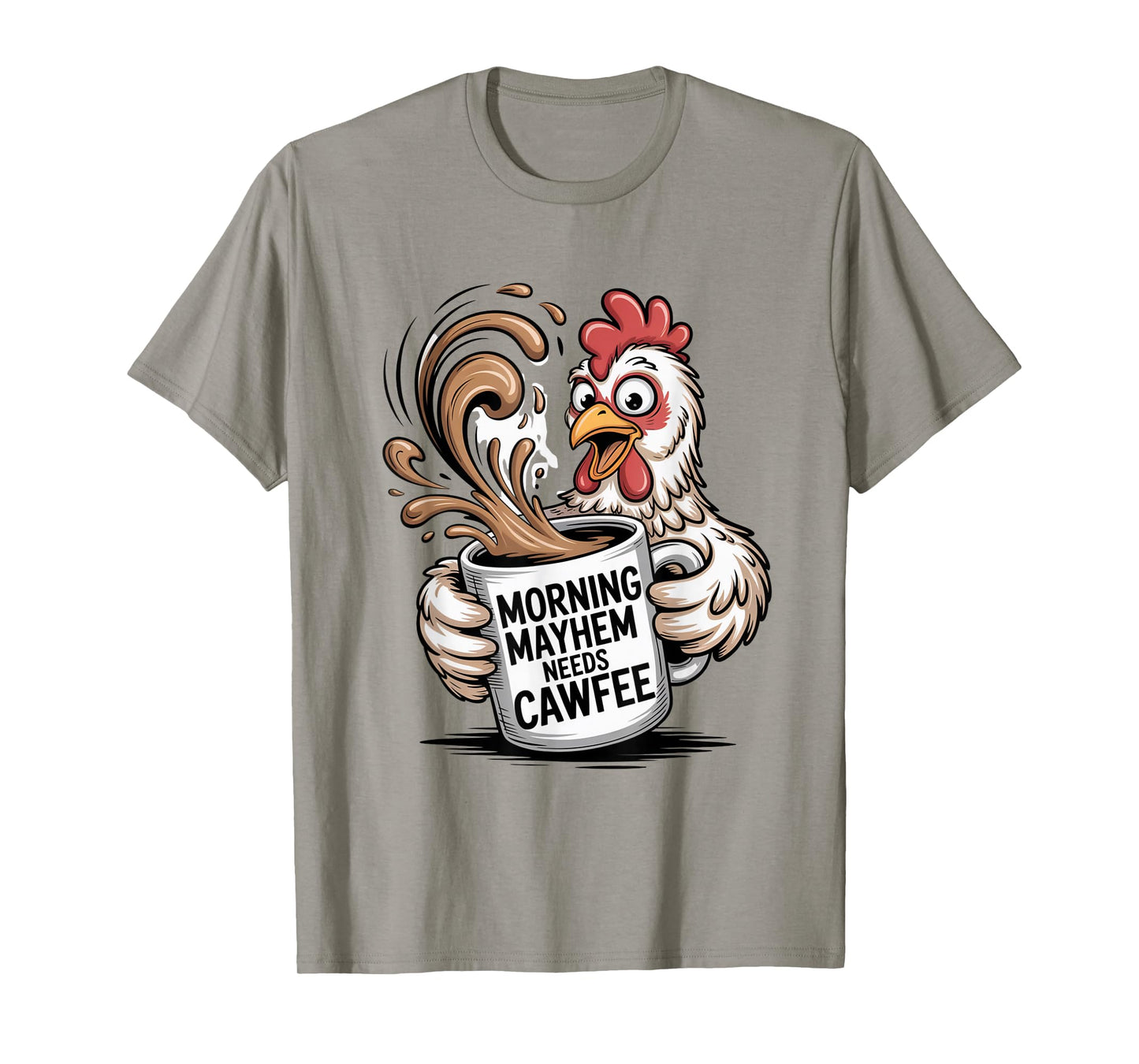 Funny Coffee Lover F-CAW-F Cawfee T-Shirt