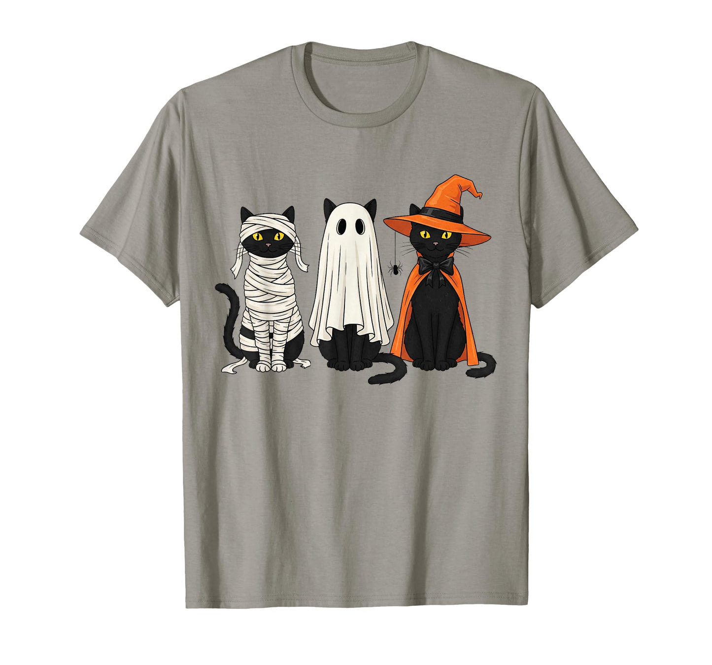 Retro Mummy Ghost Witch Cats Costume - Cute Spooky Cat Lover T-Shirt
