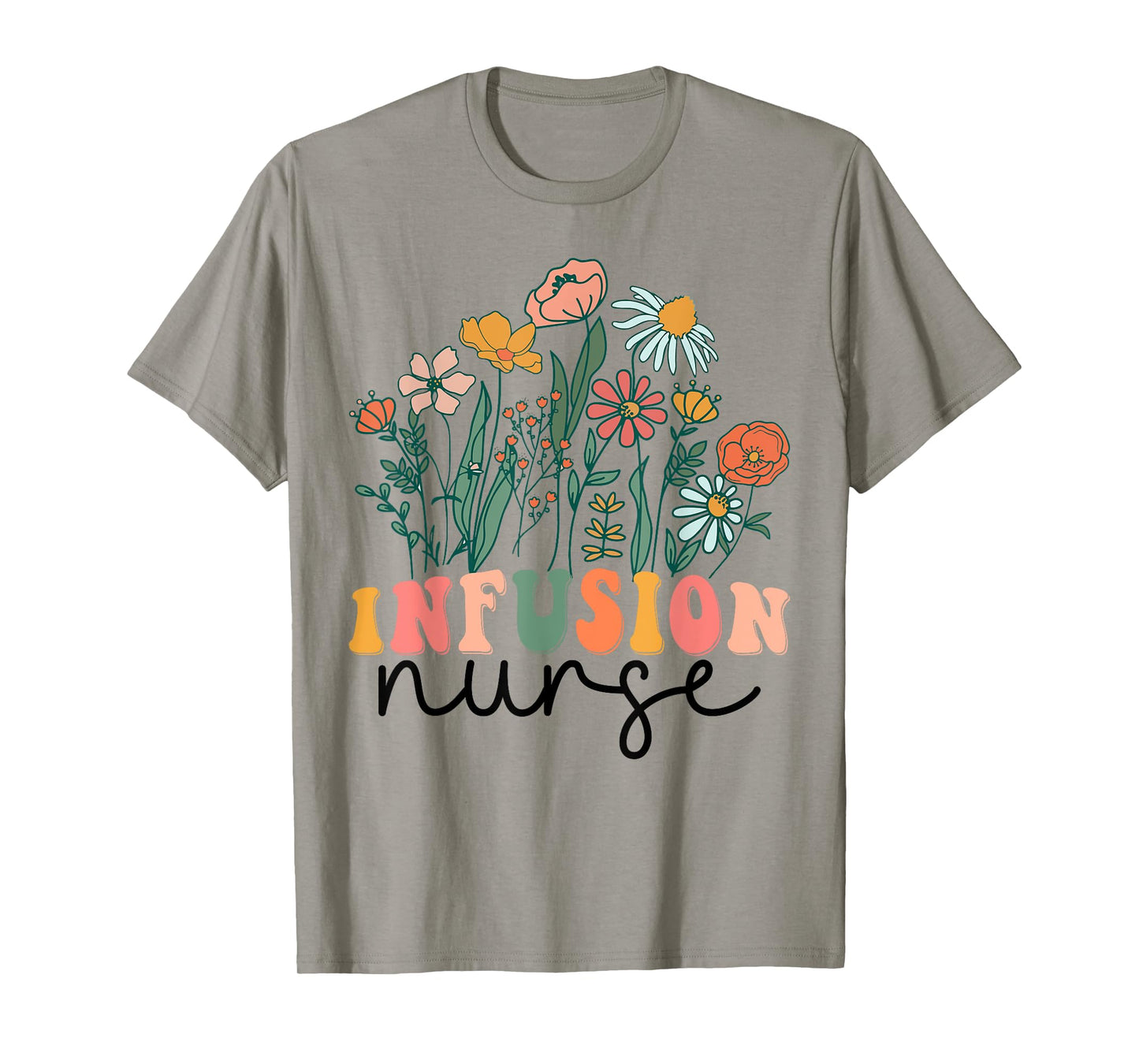 Groovy Wildflower Infusion Nurse Tees T-Shirt
