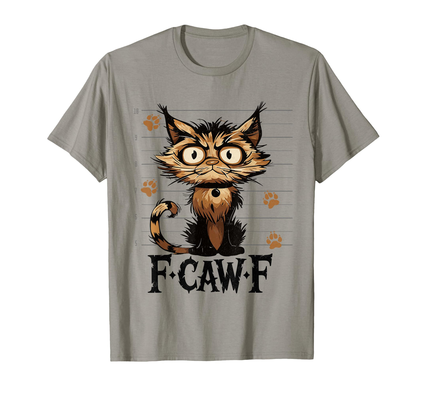 F-Caw-F Black Cat Black Cat Funny Cat F-Caw-F Tees T-Shirt