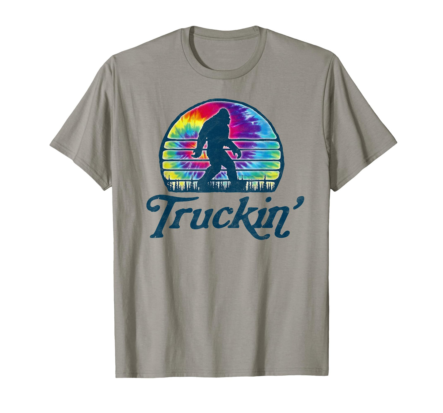 Truckin'! Tie Dye Vintage Hippie Bigfoot T-Shirt