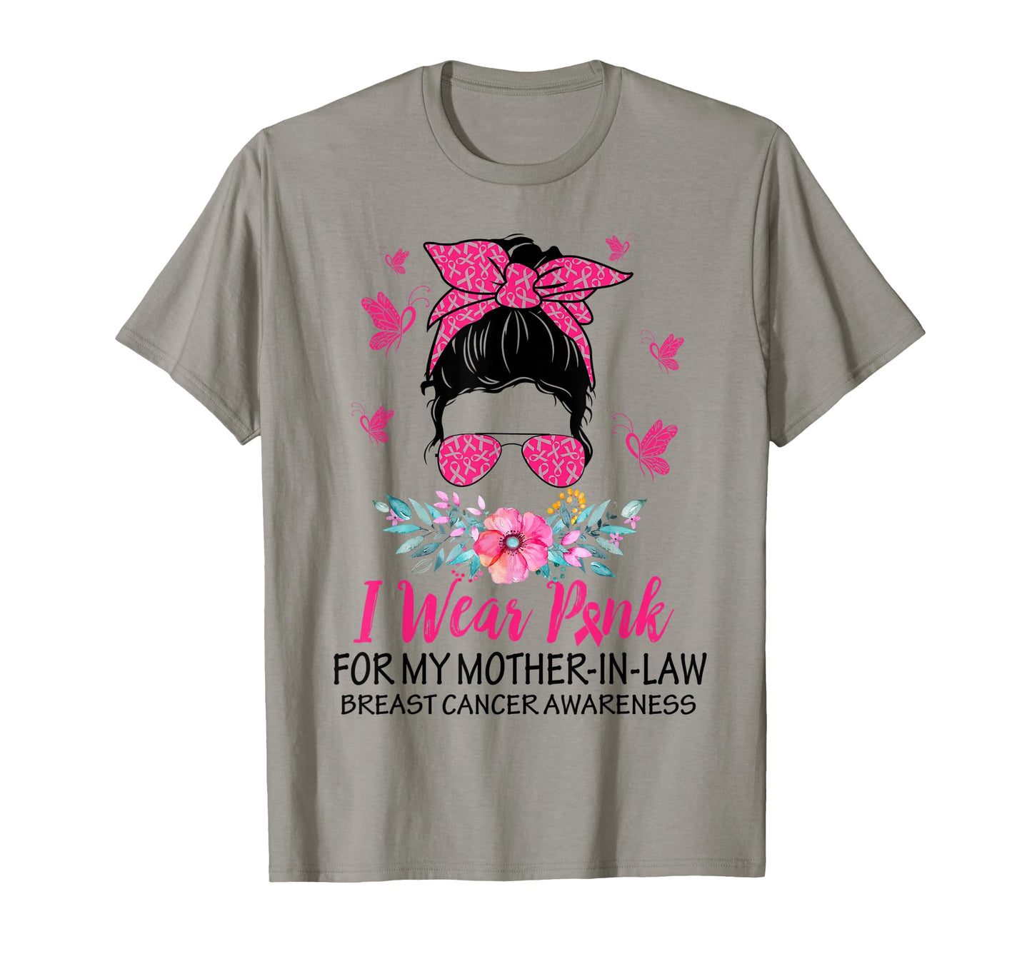I Wear Pink for My Mother In Law Breast Cancer Awareness T-Shirt