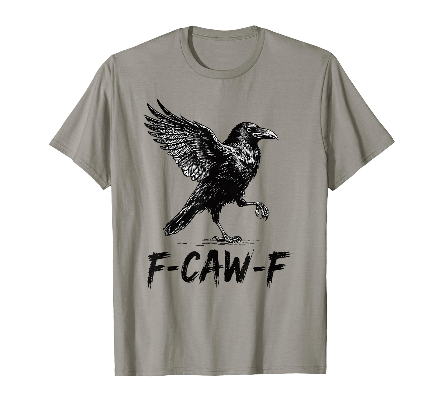 Black Crow, F-Caw-F Funny Black Bird T-Shirt