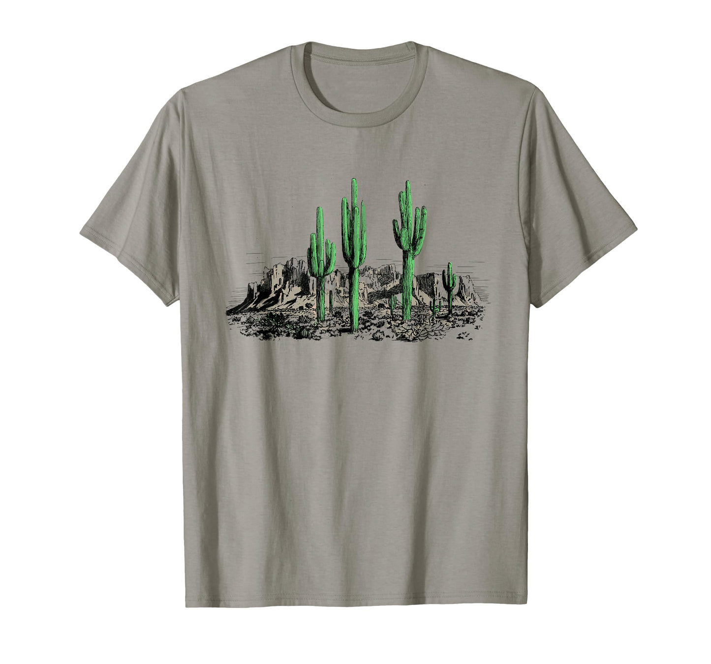 Saguaro Cactus retro Desert Saguaro Cactus Western Nature T-Shirt