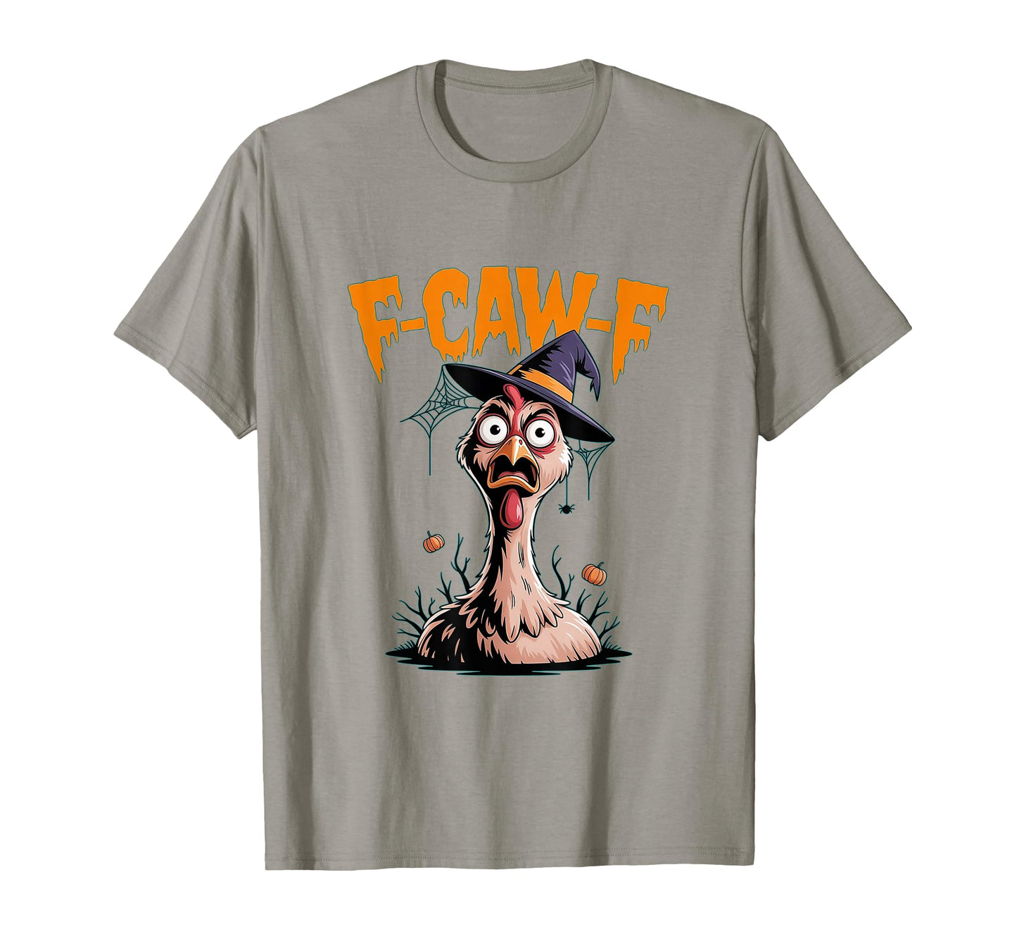 Funny F-Caw-F Chicken FCAWF Chicken Halloween Spooky T-Shirt